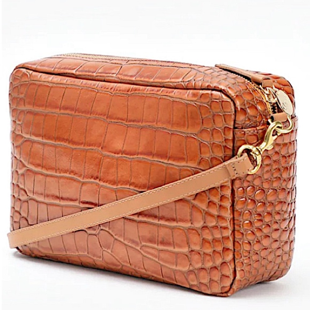 Clare V Marisol Cuoio Autumn Croco Bag